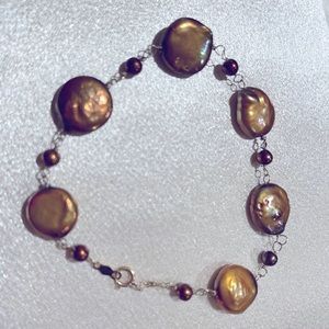 14 k gold field freshwater pearls